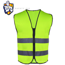 road work product of high visibility reflective safety vest with zipper